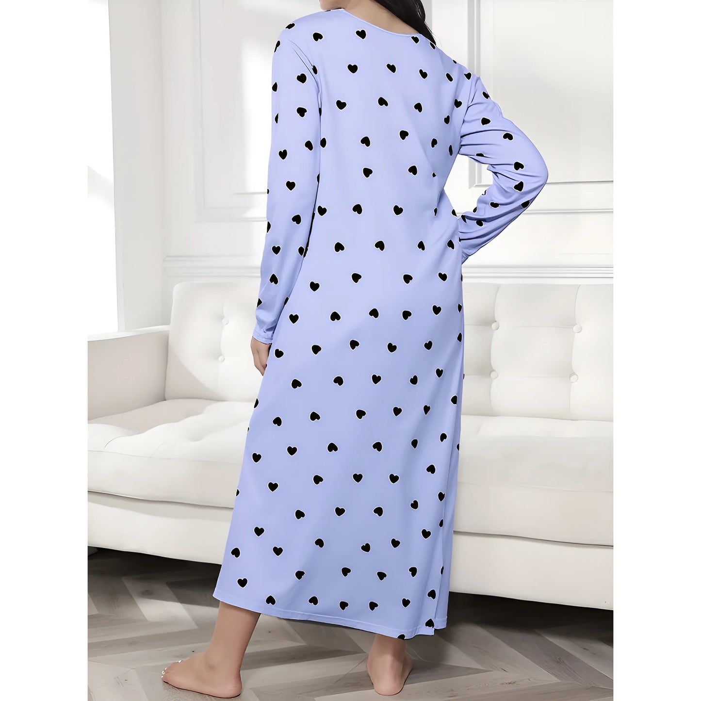 ValueVibe Women Plus Size Full Length Nightgown 1566