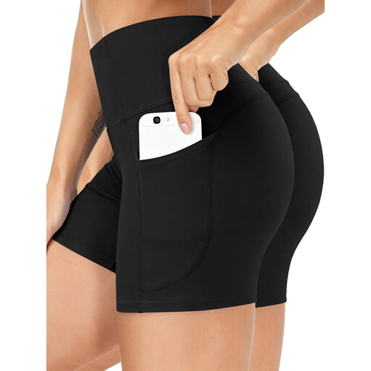 ValueVibe Women Yoga Shorts with Pockets High Waist Booty Shorts - 1628