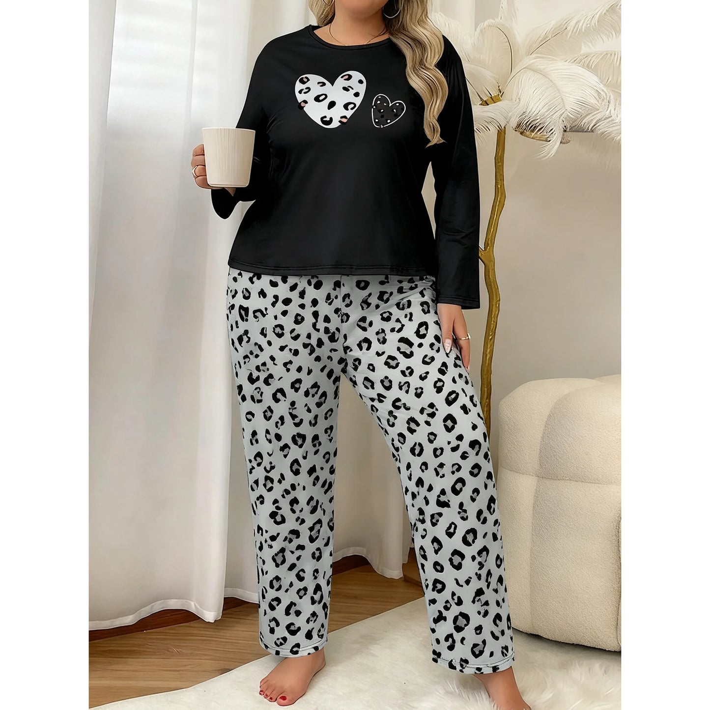 ValueVibe Womens Plus Size Pajama Sets 1575