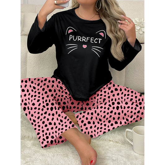 ValueVibe Womens Plus Size Pajama Sets 1575