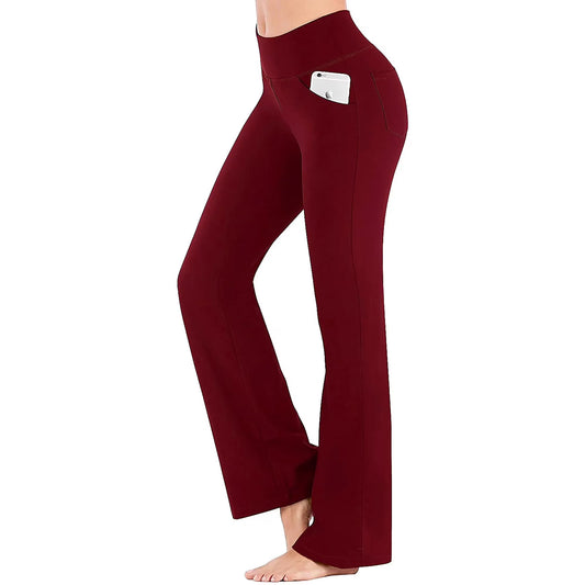 ValueVibe Womens Flare Yoga Pants with Pockets 1556